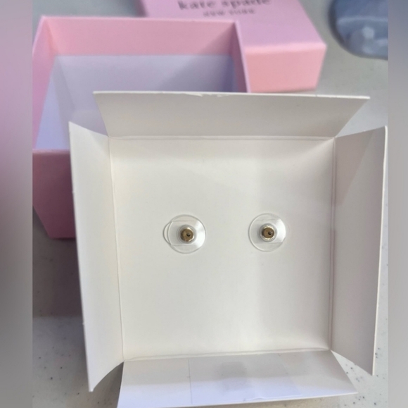 Kate Spade New York Flying Colors Clear Bezel Studs  NWT - Picture 4 of 4